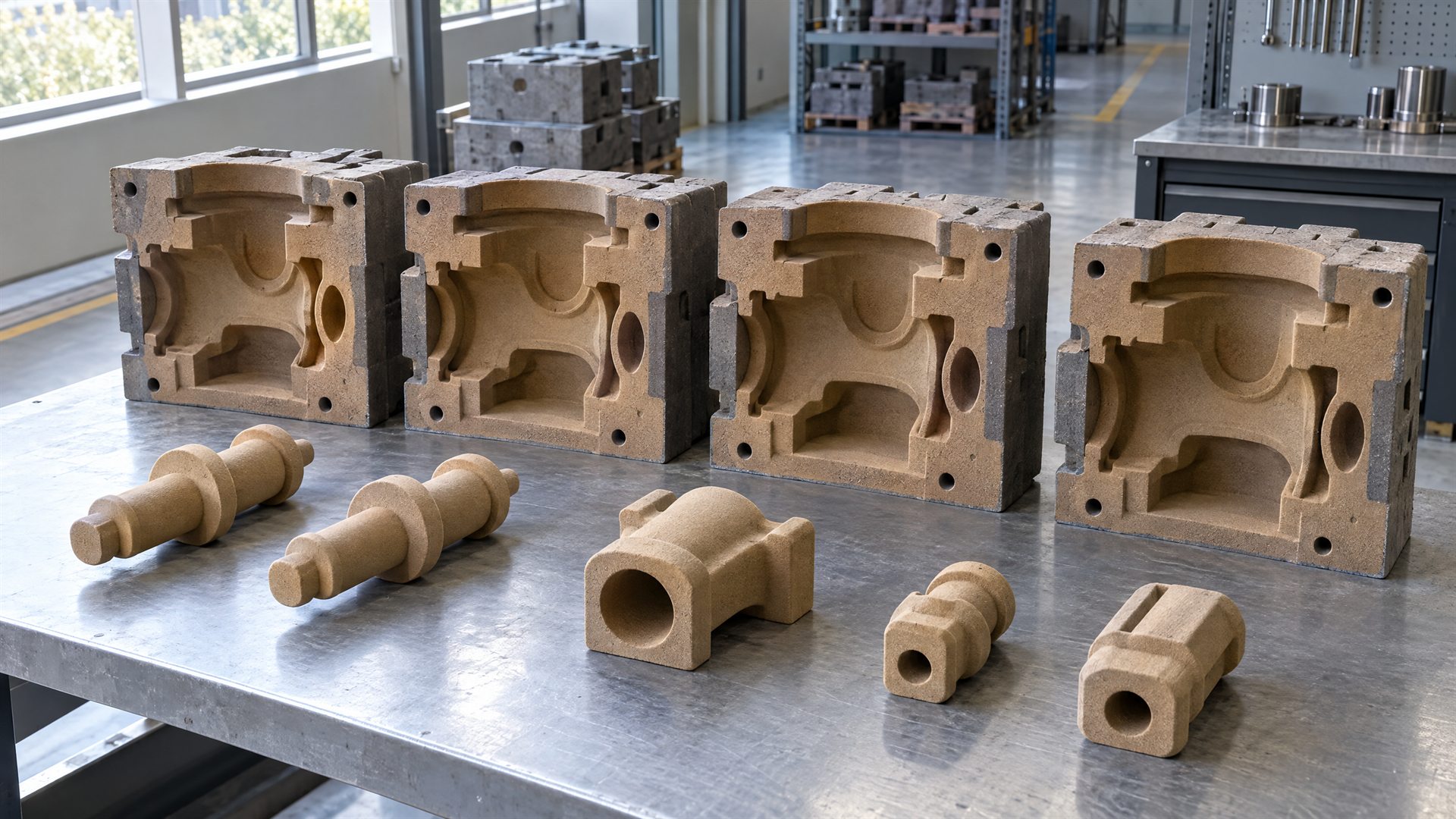 Sandformen in der Gießerei